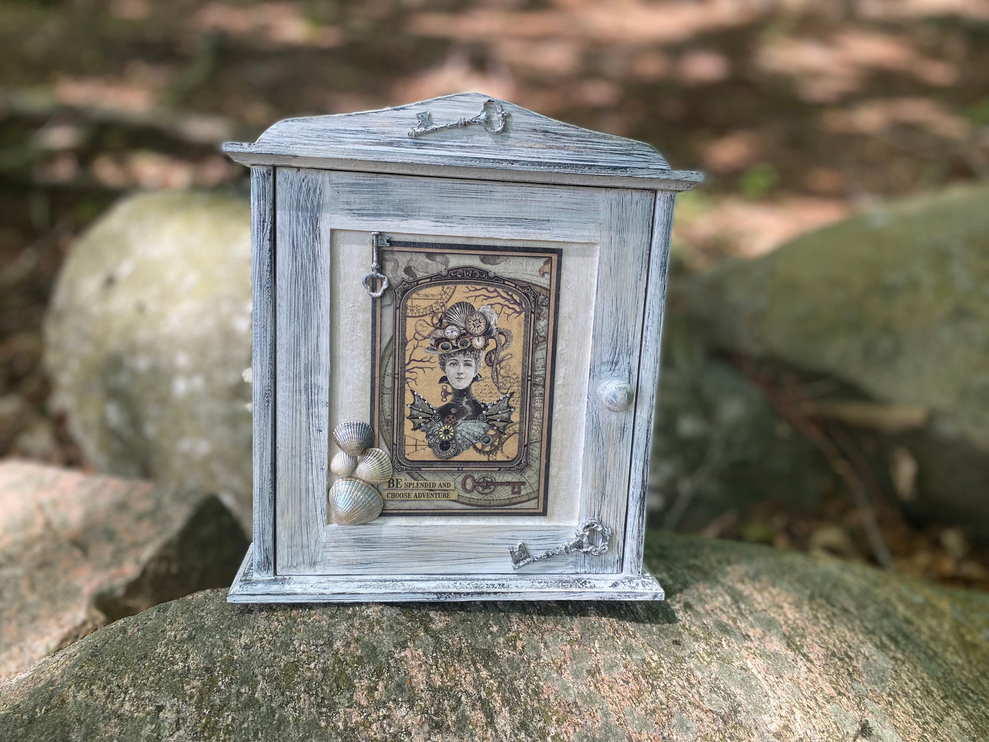 Wieszak z haczykami Steampunk