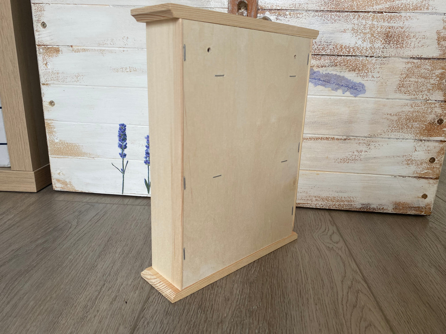 Szafka na klucze drewniana skrzynka do samodzielnego ozdobienia DIY