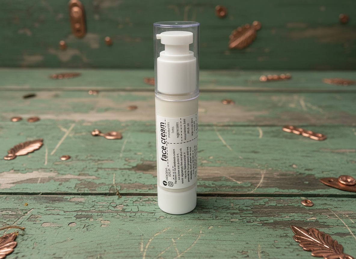 Naturalny Krem do Twarzy z Kwasem Hialuronowym, Olejem z Bawełny i Jojoba, Reguluje Wydzielanie Sebum