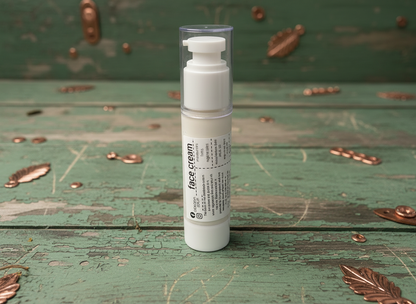 Naturalny Krem do Twarzy z Kwasem Hialuronowym, Olejem z Bawełny i Jojoba, Reguluje Wydzielanie Sebum