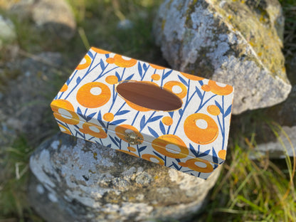 Pudełko na chusteczki kolorowy wzór