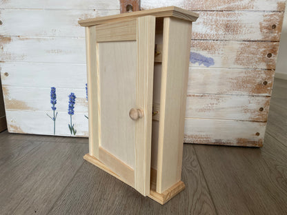 Szafka na klucze drewniana skrzynka do samodzielnego ozdobienia DIY